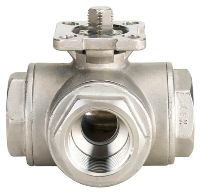 3-Way Ball Valve with T-bore Burkert type TKU003