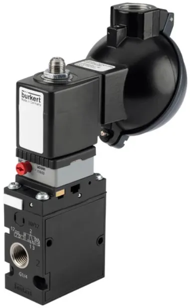 Hazardous location solenoids type 6518 - Servo-assisted 3/2 way Solenoid Valve for pneumatics