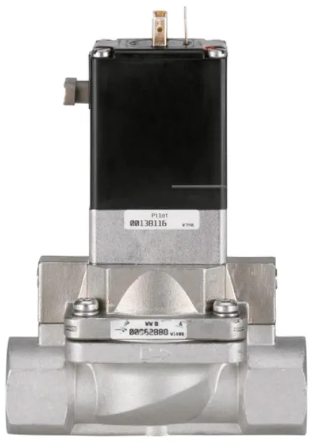 Water solenoid valve Burkert type 5282 - Servo-assisted 2/2-way diaphragm valve