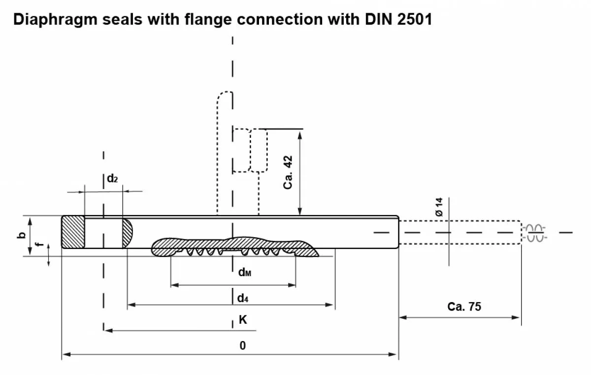 DIAPHRAGM SEALS WITH FLANGE CONNECTION (MOD. SMF)