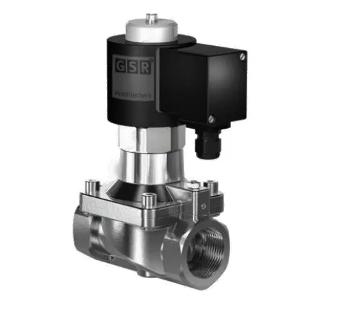 Solenoid valve for gaseous and liquid media GSR 43
