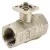 2/2 or 3/2-way brass ball valve, 2-part Burkert type 2660
