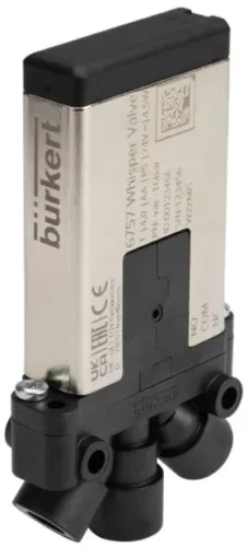 Solenoid valve Burkert type 6757 - 2/2 or 3/2-way Whisper Valve with media separation