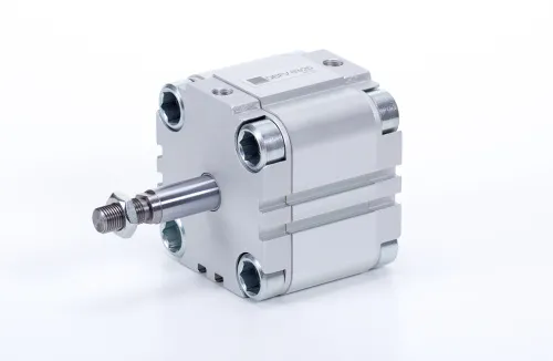 Single acting cylinder | spring pushes piston rod out | magnetic piston | male thread | Q-series HAFNER QEFV