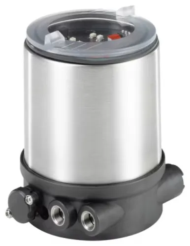 Control- and feedback head for integrated mounting on Robolux valves Type 2036/8686