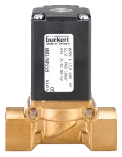 Water solenoid valve Burkert type 0290 - Servo-assisted 2/2-way diaphragm valve