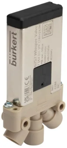 Solenoid valve Burkert type 6757 - 2/2 or 3/2-way Whisper Valve with media separation