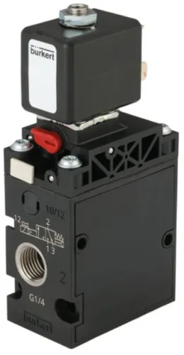 Hazardous location solenoids type 6518 - Servo-assisted 3/2 way Solenoid Valve for pneumatics