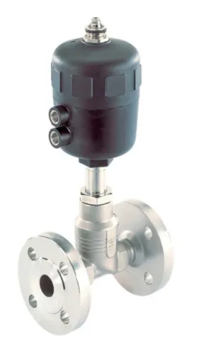 Pneumatically operated 2-way globe control valve Burkert Type 2712