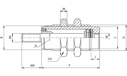 Single acting cylinder | Mini-series HAFNER CAF