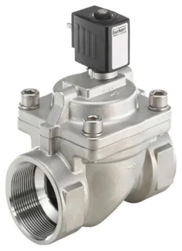 Water solenoid valve Burkert Type 6281 - Servo-assisted 2/2-way diaphragm valve