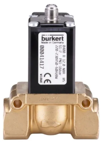 Solenoid valve Burkertn type 0400 - Piston valve 2/2-way servo-assisted