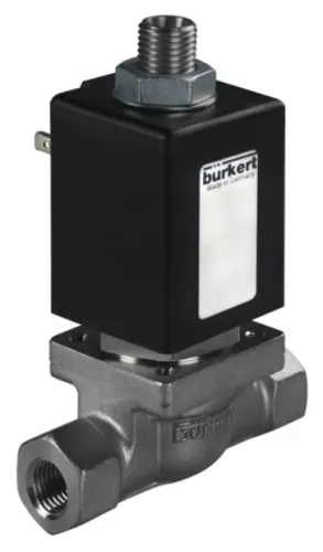 Steam solenoid valve Burkert type 0355 - Plunger valve 3/2-way direct-acting