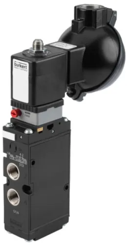 Hazardous location solenoids type 6519 - Servo-assisted 3/2, 5/2 or 5/3-way solenoid valve for pneumatics