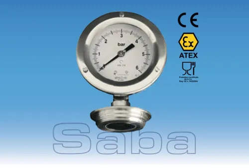 SANITARY PRESSURE GAUGE WITH VARIVENT DIAPHRAGM (MOD. SA 40 VARIVENT)