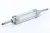 Double acting cylinder | adjustable cushioning | through piston rod | magnetic piston | H-series HAFNER HBF