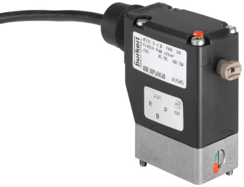 Solenoid valve Burkert type 0331 - Direct-acting 2/2 or 3/2-way pivoted armature valve