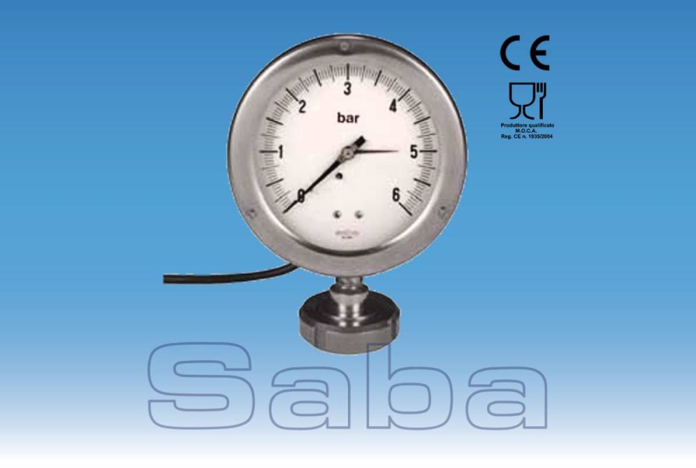 SANITARY PRESSURE GAUGE WITH MICRO SWITCH (MOD. SA 40/M)