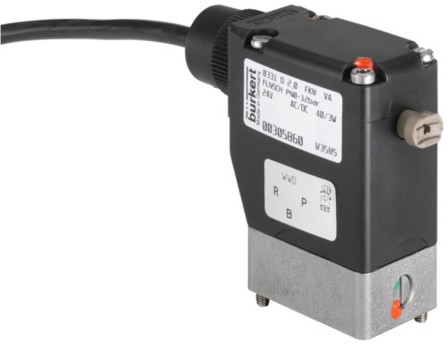 Solenoid valve Burkert type 0331 - Direct-acting 2/2 or 3/2-way pivoted armature valve