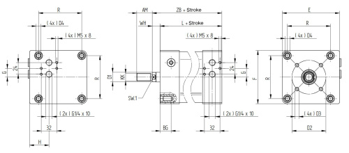 Double acting | magnetic piston | 320 mm piston diameter HAFNER LAZ