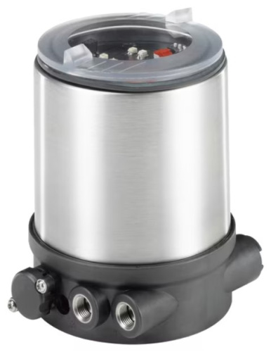 Control- and feedback head for integrated mounting on Robolux valves Type 2036/8686
