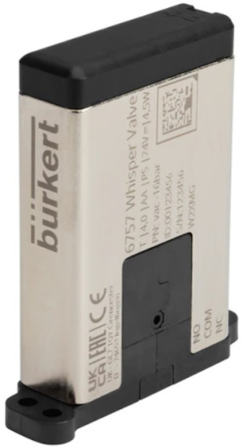 Solenoid valve Burkert type 6757 - 2/2 or 3/2-way Whisper Valve with media separation
