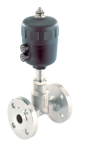 Pneumatically operated 2-way globe control valve Burkert Type 2712