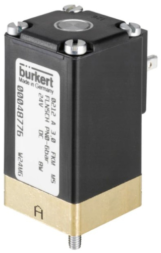 Solenoid valve Burkert type 0212 - Direct-acting 2/2-way plunger valve