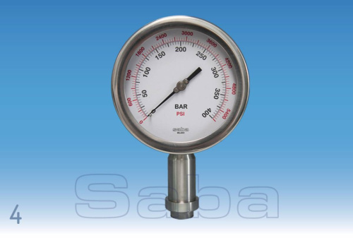 SANITARY PRESSURE GAUGE FOR HOMOGENIZER (MOD. SAS 24)