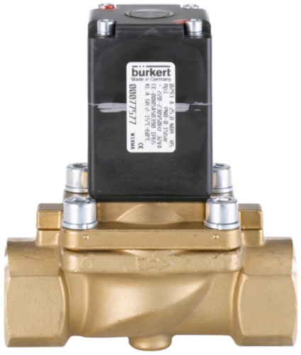 Solenoid valve Burkert type 0293 - Direct-acting 2/2-way plunger valve